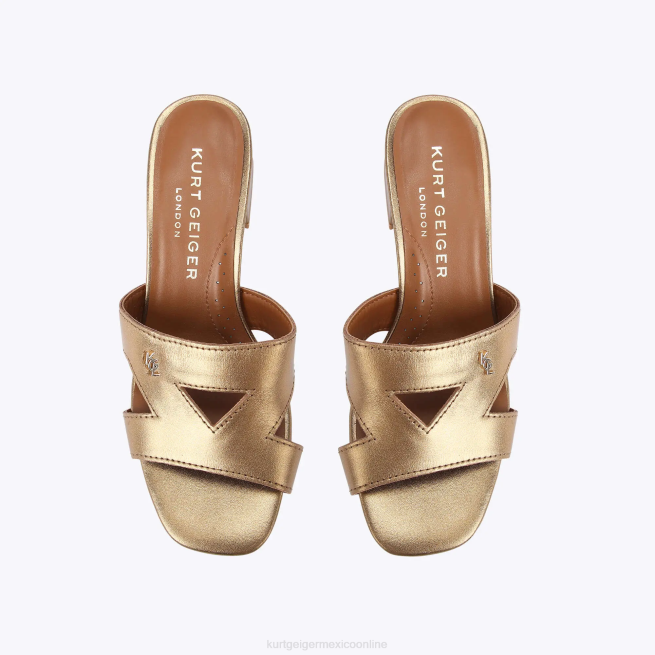 Kurt Geiger bloque de odina de londres BL0H446 | calzados oro mujer