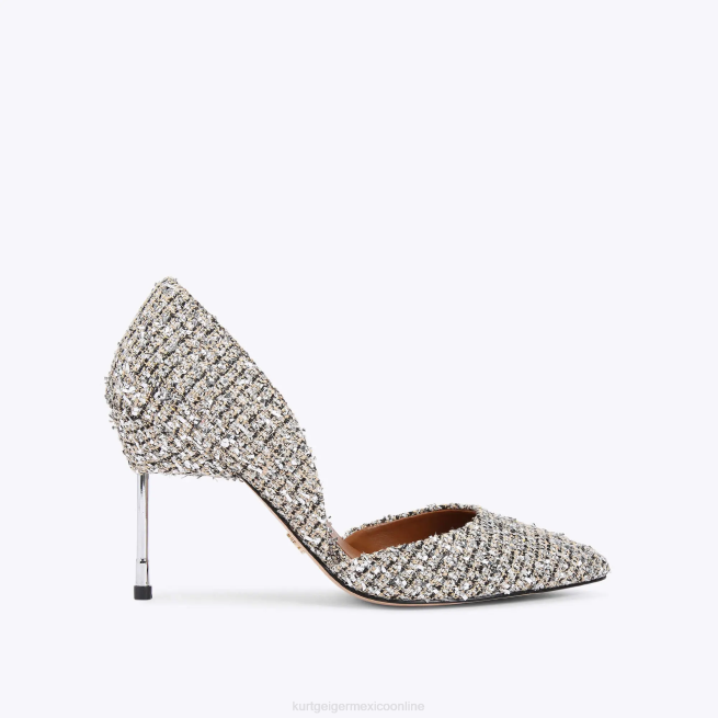 Kurt Geiger bono de londres 90 BL0H421 | calzados combinación de plata mujer