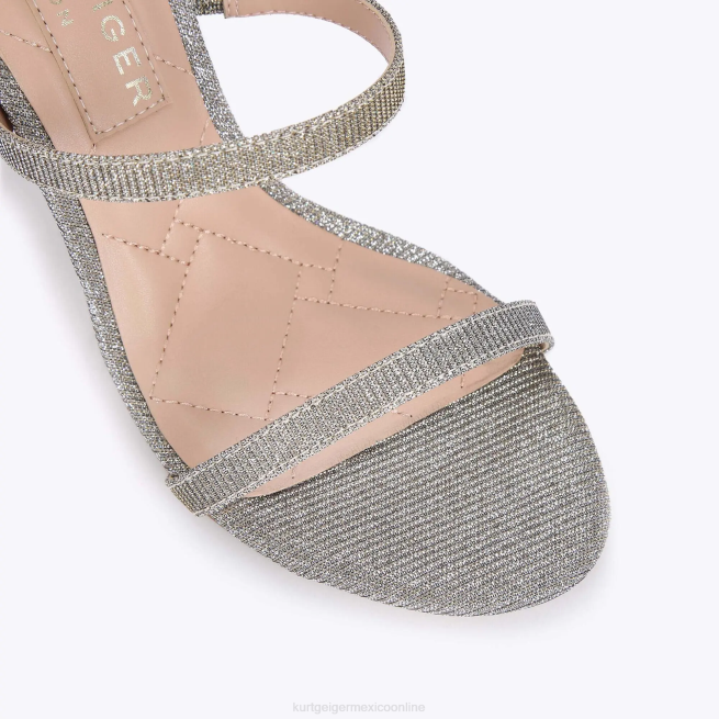 Kurt Geiger carril del parque de londres BL0H325 | calzados plata mujer