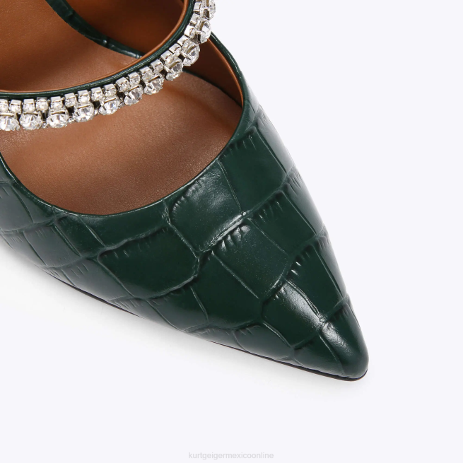 Kurt Geiger duque de londres BL0H422 | calzados verde oscuro mujer