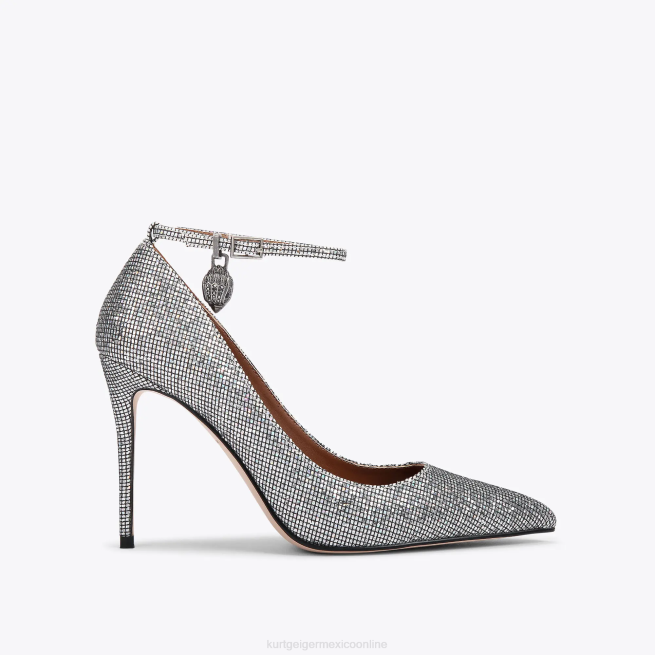 Kurt Geiger estilete de Shoreditch de Londres BL0H419 | calzados combinación de plata mujer