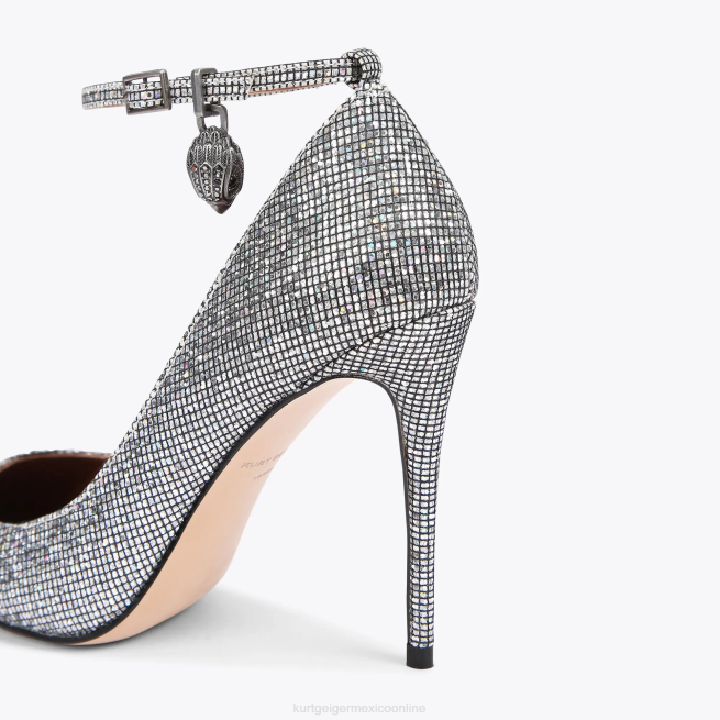 Kurt Geiger estilete de Shoreditch de Londres BL0H419 | calzados combinación de plata mujer