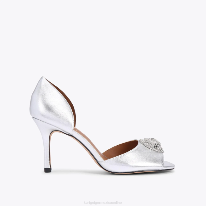 Kurt Geiger londres kensington d'orsay BL0H345 | calzados plata mujer