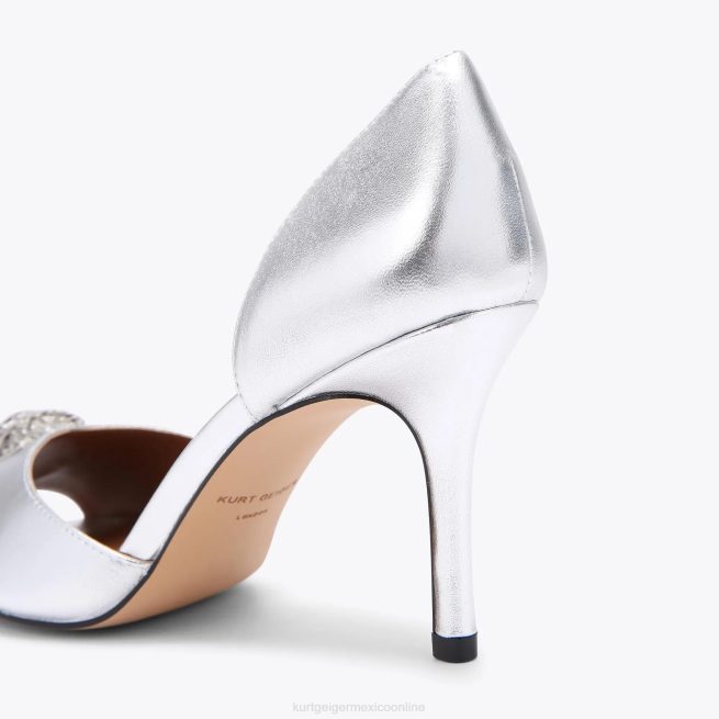 Kurt Geiger londres kensington d'orsay BL0H345 | calzados plata mujer