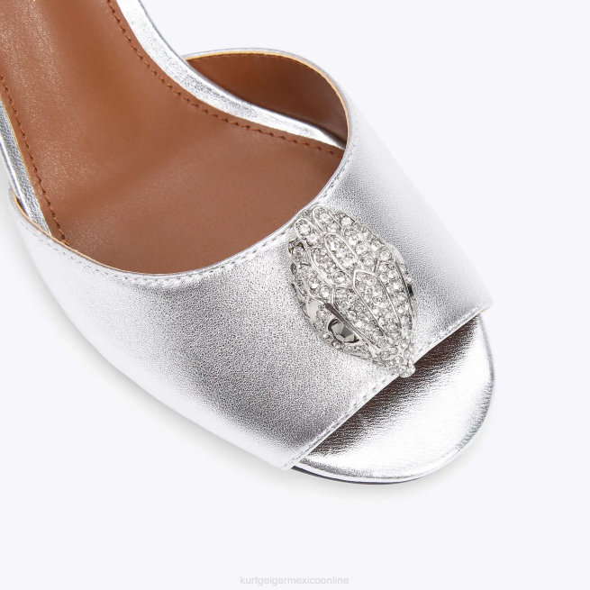 Kurt Geiger londres kensington d'orsay BL0H345 | calzados plata mujer