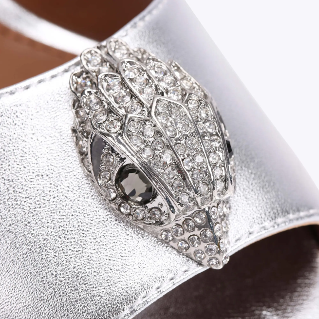 Kurt Geiger londres kensington d'orsay BL0H345 | calzados plata mujer