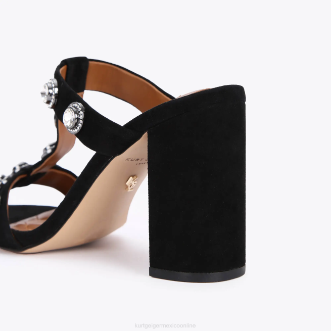 Kurt Geiger mula de bloque octavia de Londres BL0H675 | calzados combinación negra mujer