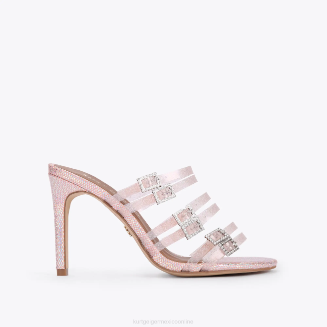 Kurt Geiger mules de vinilo london pierra BL0H380 | calzados Rosa palido mujer