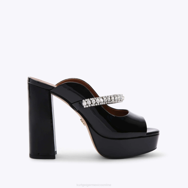 Kurt Geiger peep toe con plataforma london duke BL0H340 | calzados negro mujer
