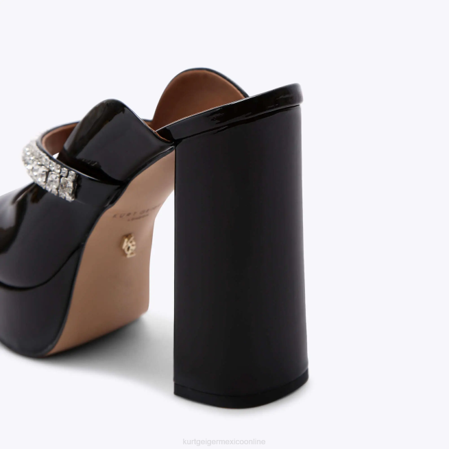 Kurt Geiger peep toe con plataforma london duke BL0H340 | calzados negro mujer
