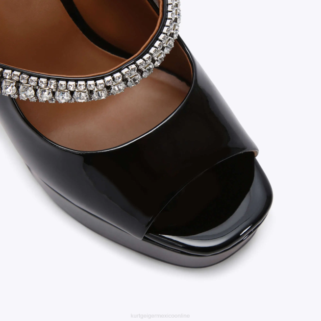Kurt Geiger peep toe con plataforma london duke BL0H340 | calzados negro mujer