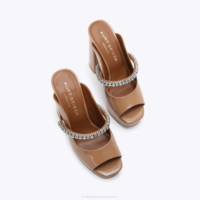 Kurt Geiger peep toe con plataforma london duke BL0H341 | calzados camello mujer