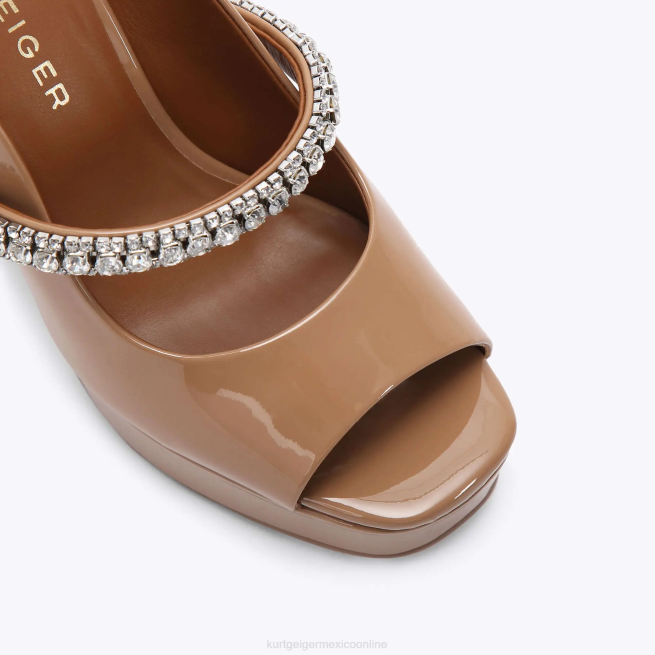 Kurt Geiger peep toe con plataforma london duke BL0H341 | calzados camello mujer