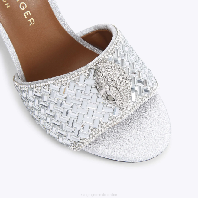 Kurt Geiger sandalia kensington londres BL0H412 | calzados combinación de plata mujer