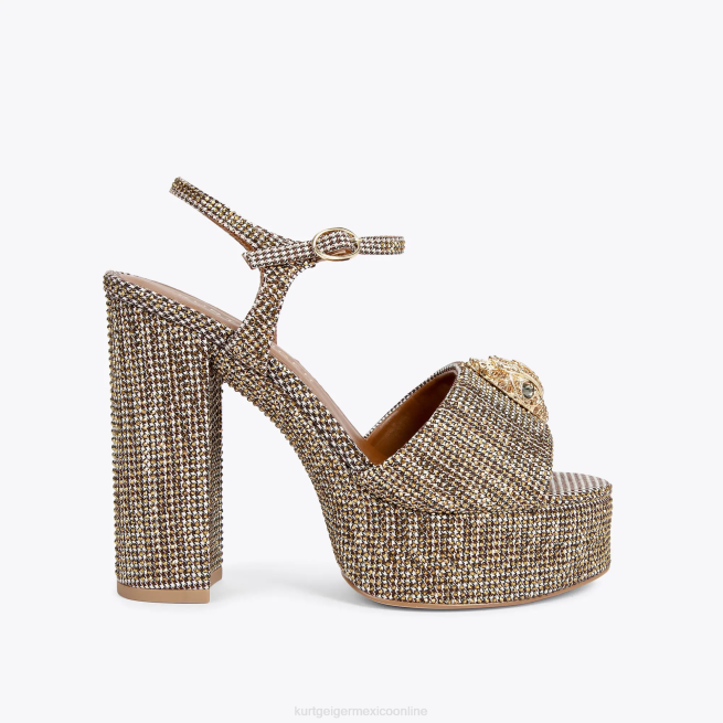 Kurt Geiger sandalia london kensington con plataforma BL0H334 | calzados beige mujer