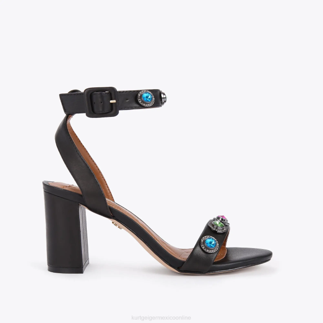 Kurt Geiger sandalias london octavia block BL0H381 | calzados combinación negra mujer
