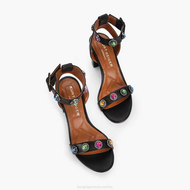 Kurt Geiger sandalias london octavia block BL0H381 | calzados combinación negra mujer