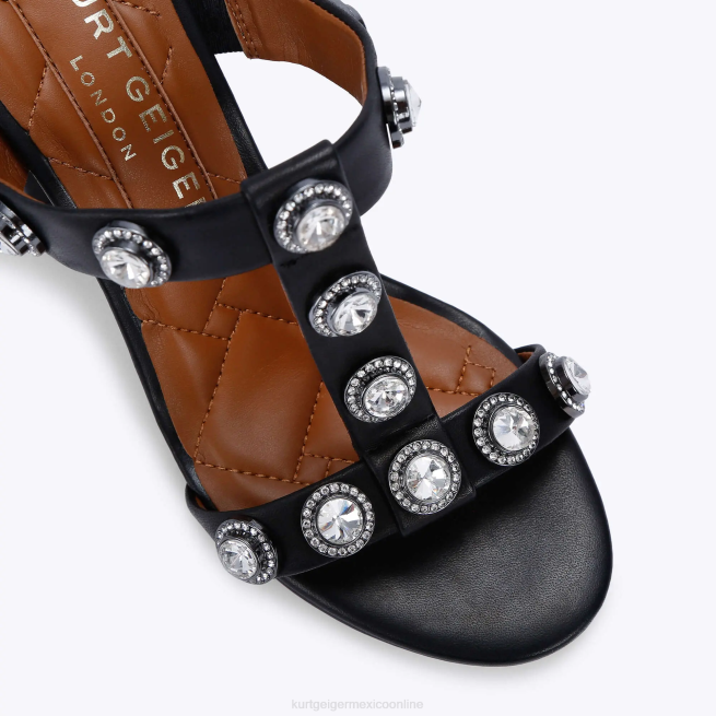 Kurt Geiger sandalias london octavia block BL0H392 | calzados negro mujer