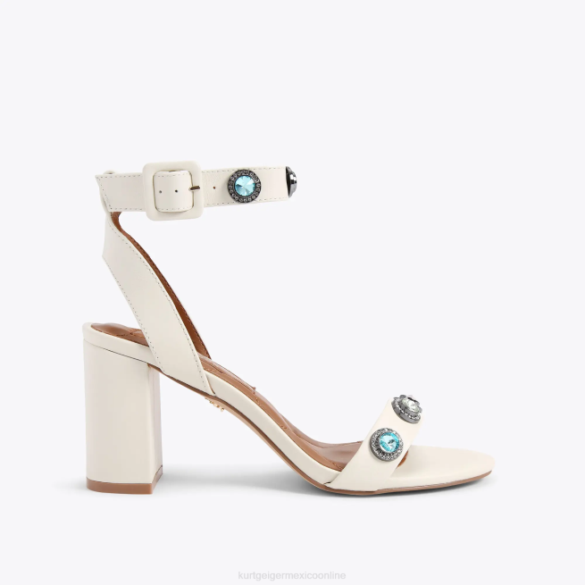 Kurt Geiger sandalias london octavia block BL0H676 | calzados combinación de huesos mujer