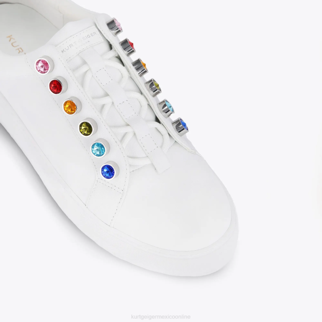 Kurt Geiger london liviah arcoíris grueso BL0H184 | calzados peine blanco mujer