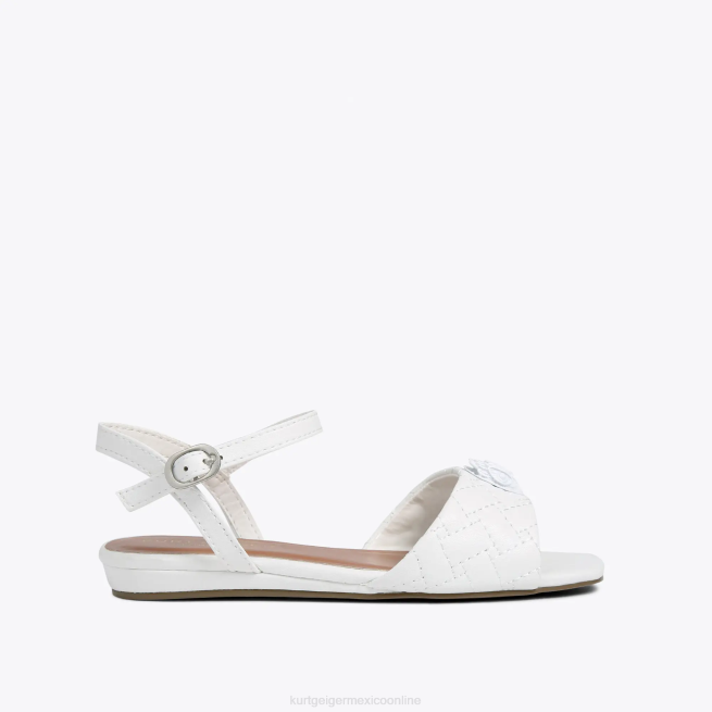 Kurt Geiger sandalia kensington mini londres BL0H484 | calzados blanco niños