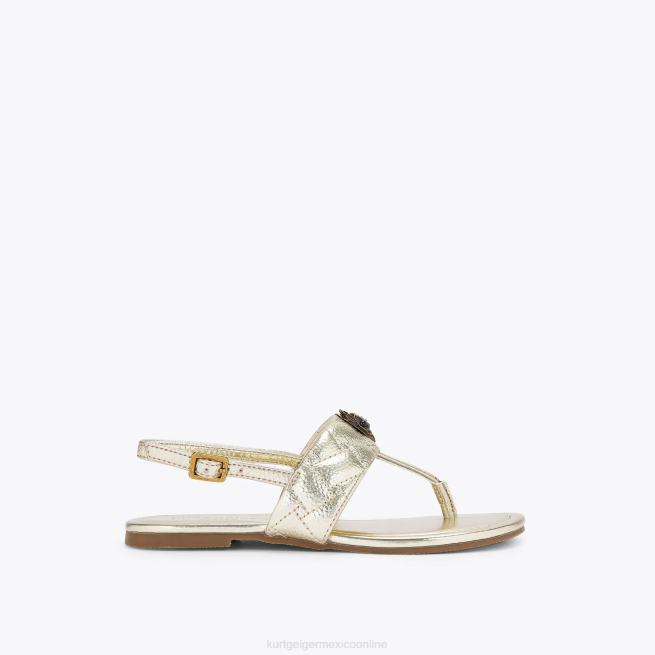 Kurt Geiger sandalias london mini kensington t BL0H483 | calzados oro niños