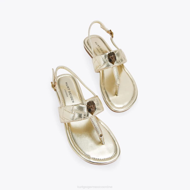 Kurt Geiger sandalias london mini kensington t BL0H483 | calzados oro niños